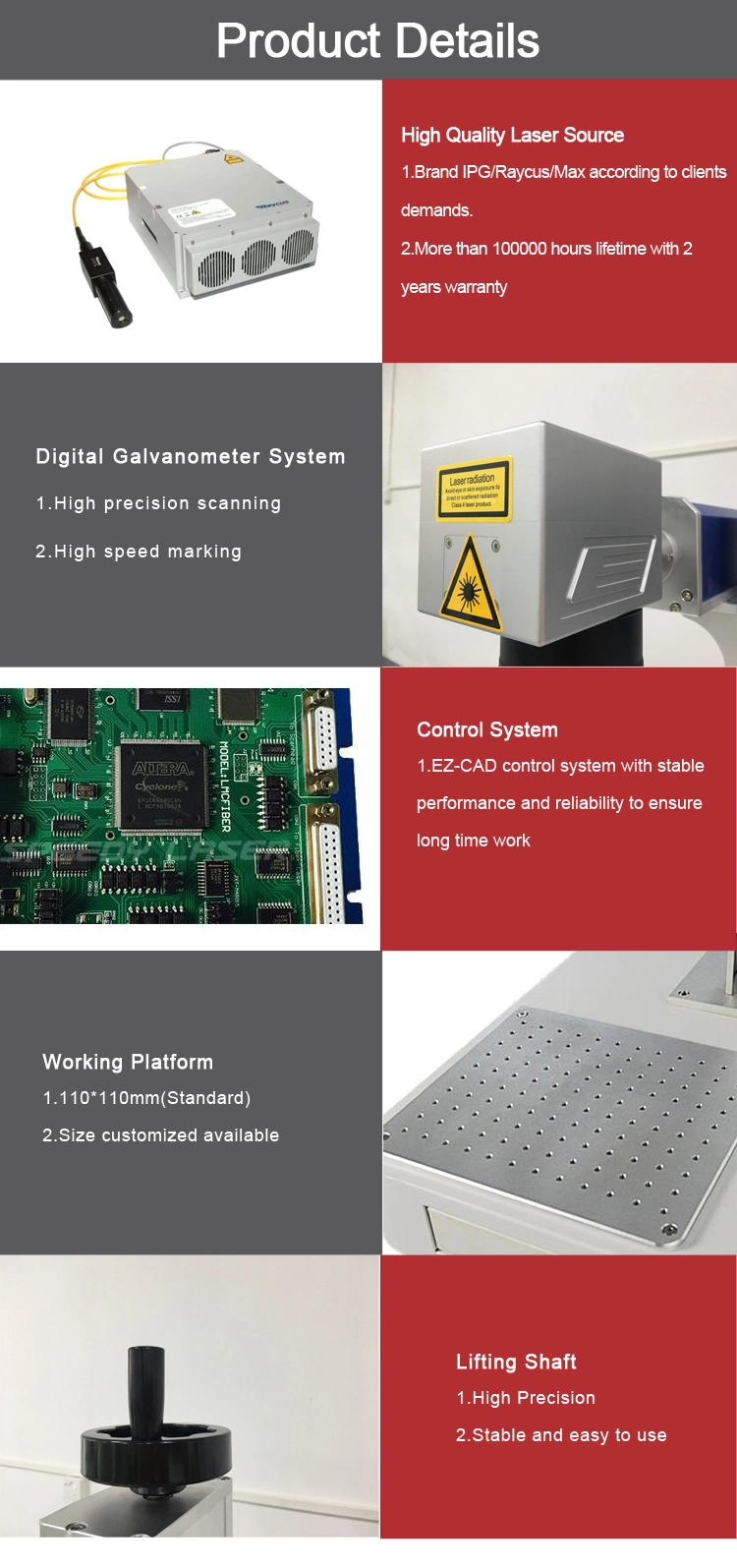 Space Saver Fiber Laser Marking Machine for Diodes Component Marking Tracking Number and Identification ID