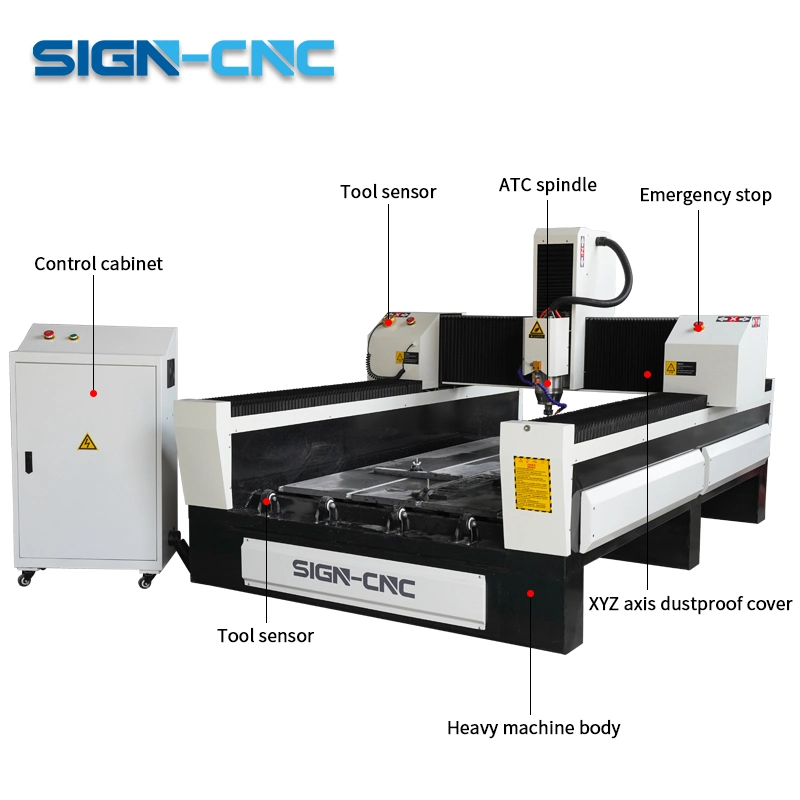 Professional Stone 3D Carving Machine Engraving CNC Router