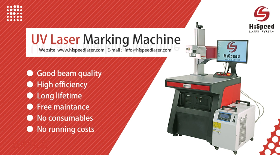 Hispeed High Quality Cheap Fully Enclosed 1.5W 5W 8W Diode Laser Marker UV Printing Laser Marking Machine for Sale